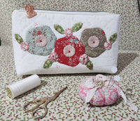 A Noel Flower Pouch by Dawn Hay