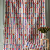 TILDA Bloomsville Striped Summer Quilt Kit in Tomato and Blue