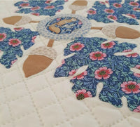 Oak Hollow Cushion pattern designed by Leanne Harrison of Stitching Pixie