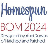 Homespun 2024 BOM Sunshine and Lollipops by Annie Downs