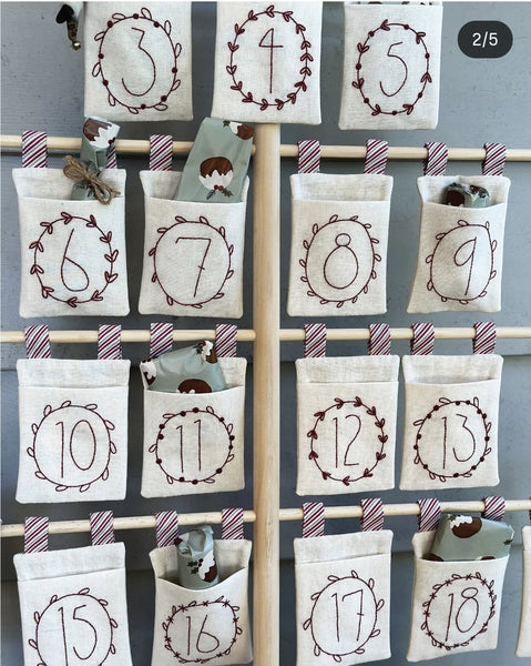 A Pocketful of Joy Stitchery Panel by Natalie Bird