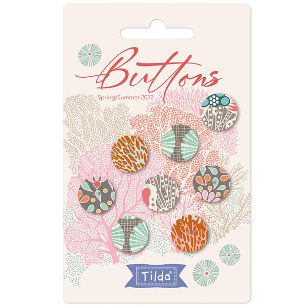 Tilda Cotton Beach Buttons - Light