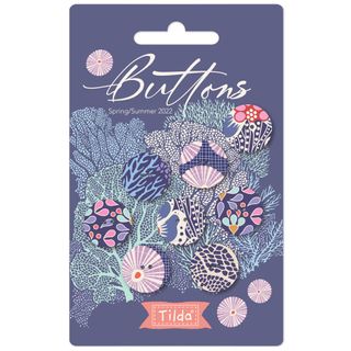 Tilda Cotton Beach Buttons - Dk pack